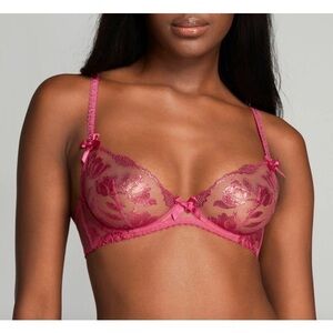 NWOT Agent Provocateur Sparkle bra pink